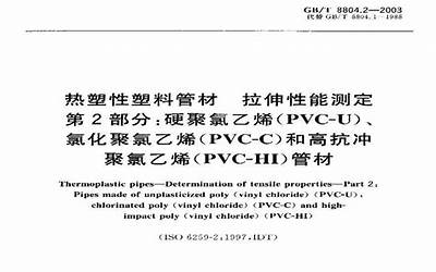 GBT8804.1-2003 热塑性塑料管材 拉伸性能测定 第1部分：试验方法总则.pdf